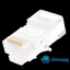 Коннектор NETLAN RJ45/8P8C под витую пару, Кат.5e (Класс D), 100МГц, покрытие 3мкд, уп-ка 100шт.